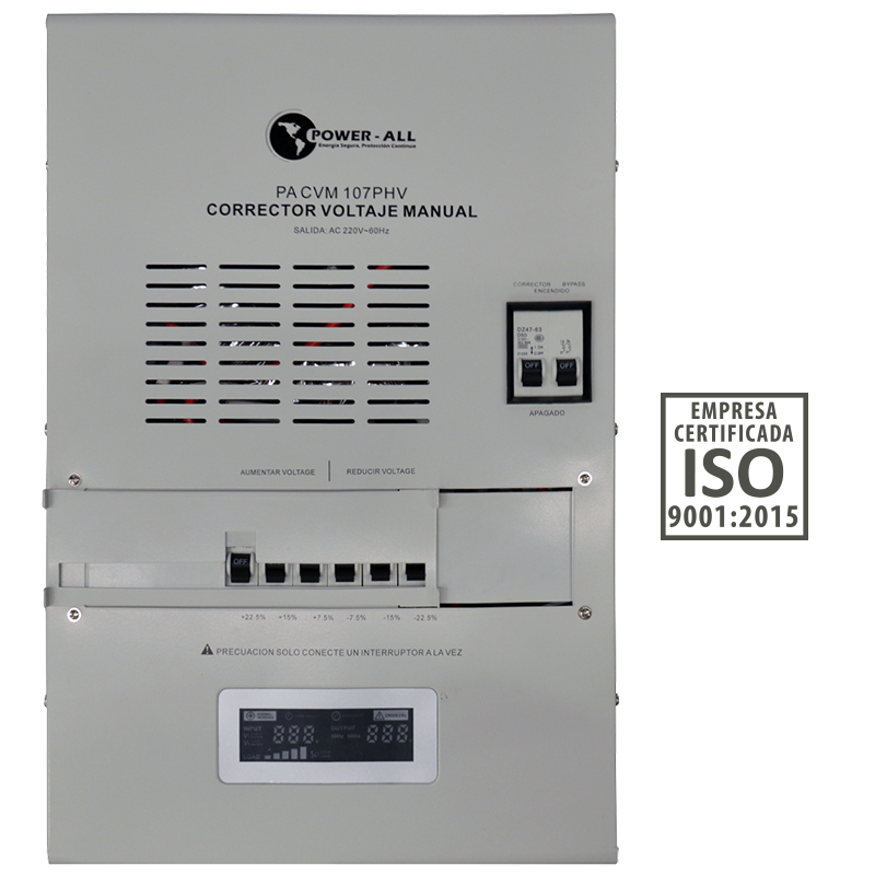 Corrector de Voltaje Manual 5kVA a 15kVA PA CVM